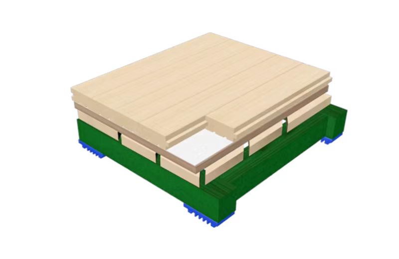运动木地板结构设计